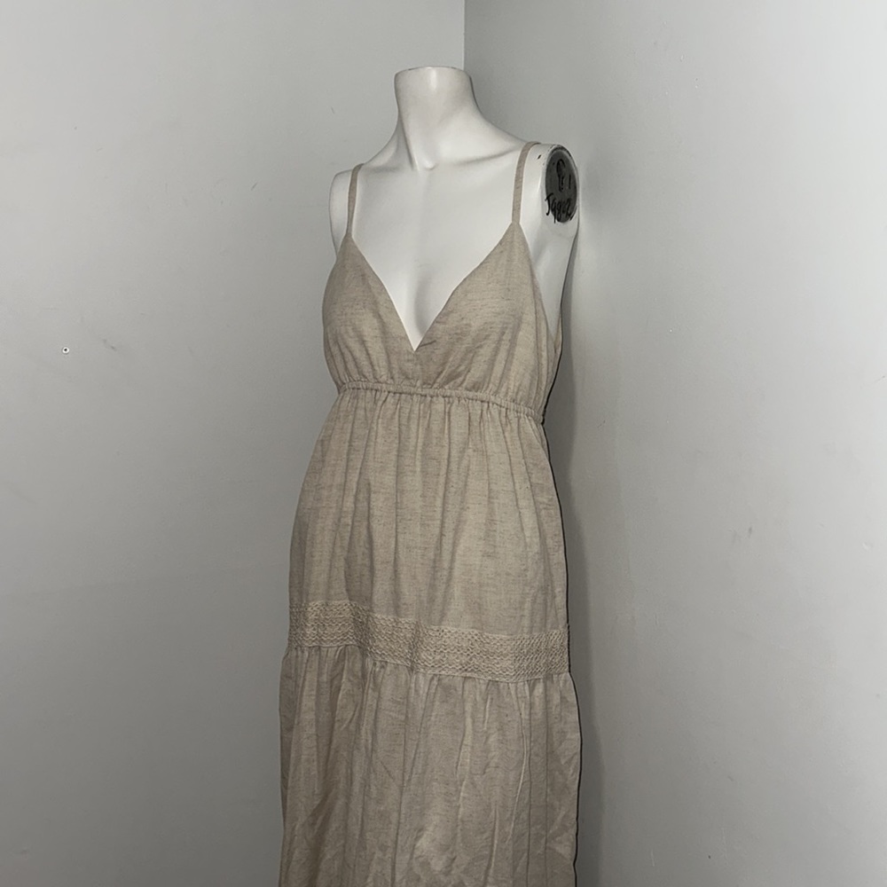 NWT LINEN BLEND DRESS